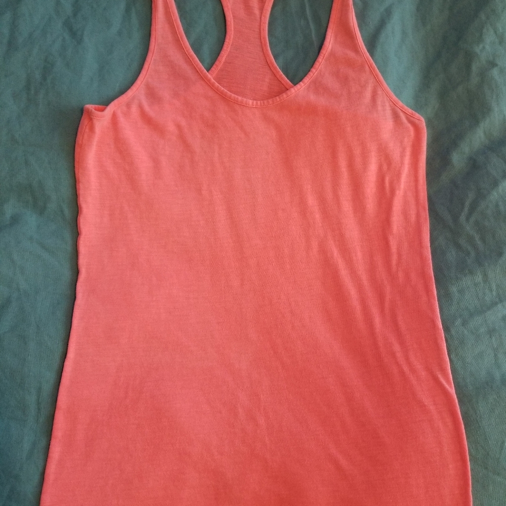 LAST CHANCE!! VSPINK Tank Top S Logo Coral Pink